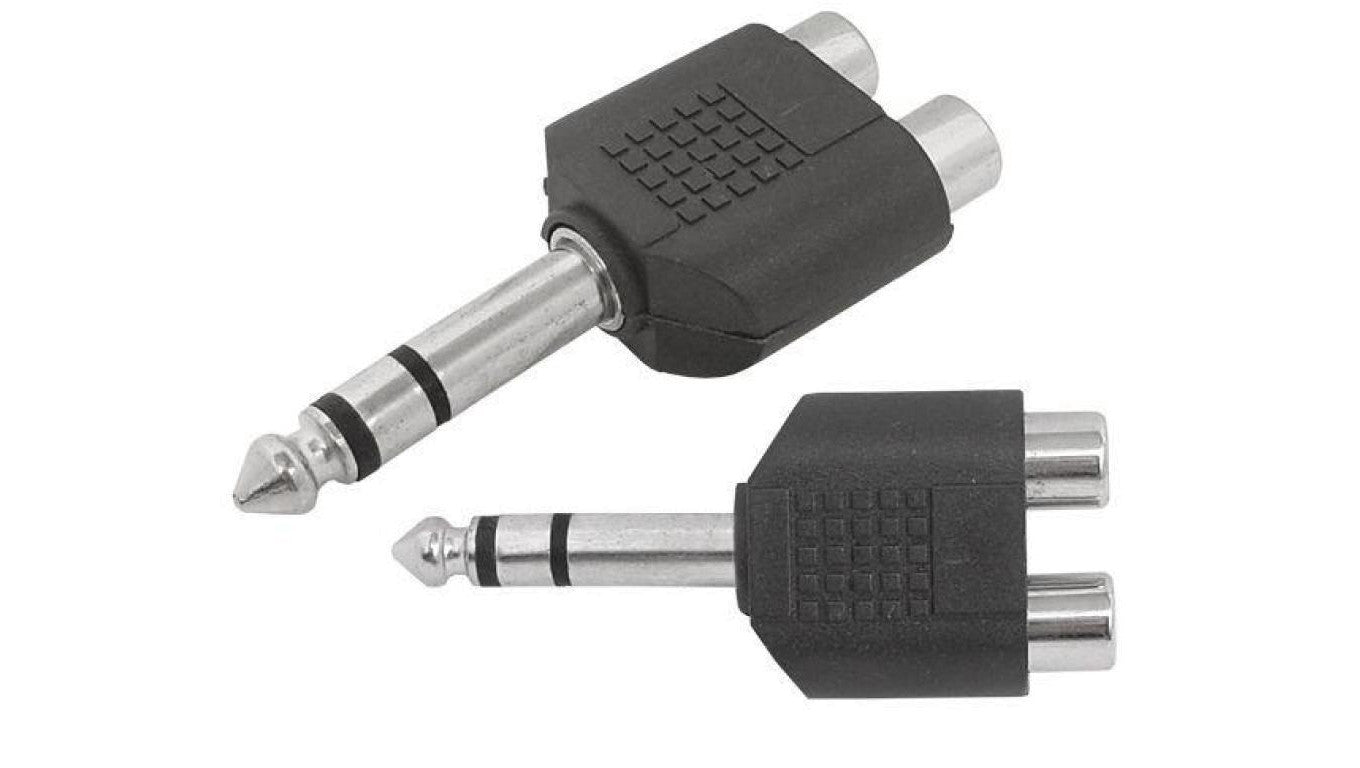 Redukcja wt.Jack 6,3/2gn.RCA stereo