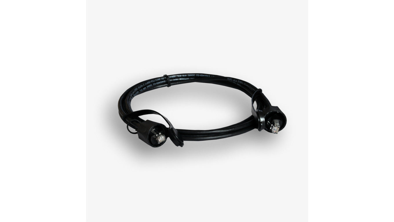 Kabel krosowy przemysłowy EmiterNet FTP kat. 6 czarny 2m EM/IPXX-PC-FTP6-2M