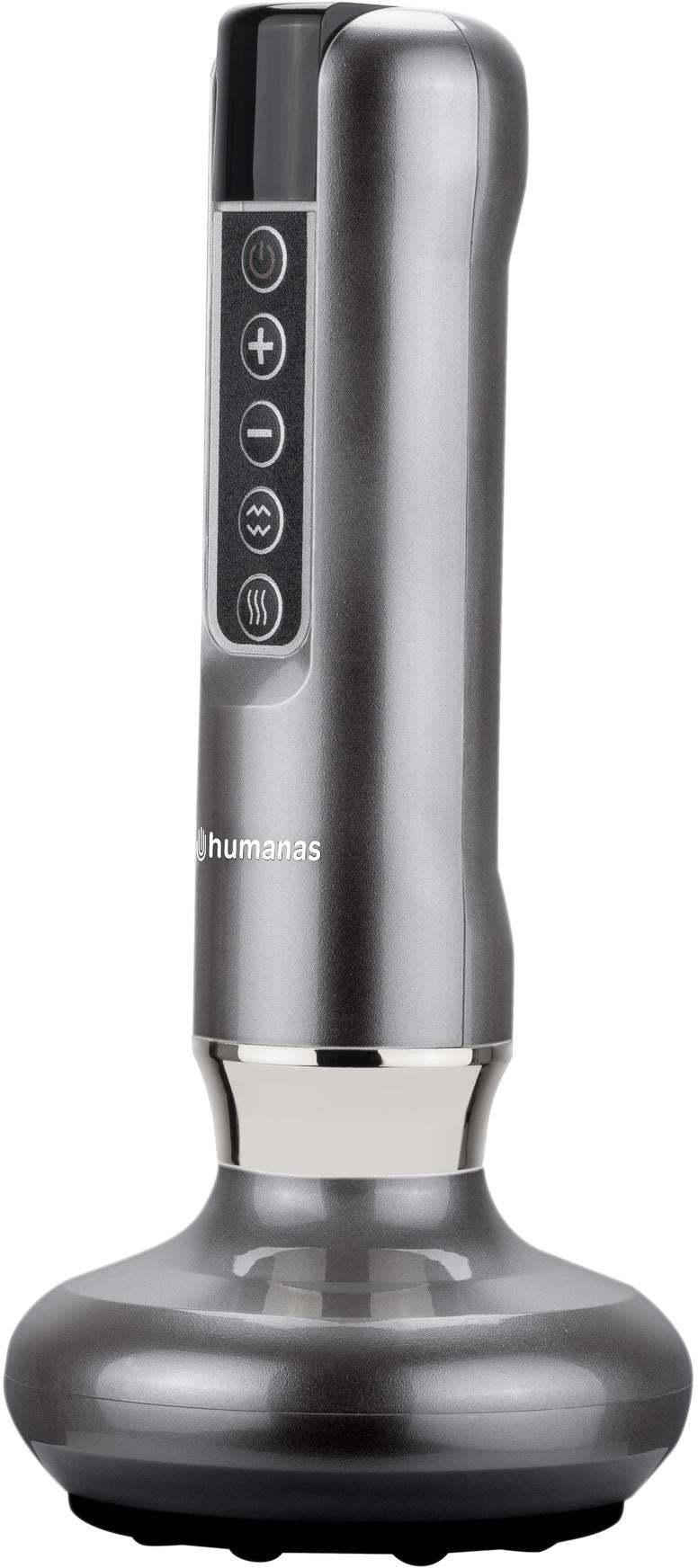 Masażer antycellulitowy z funkcją bańki chińskiej Humanas DermaSmooth - szary