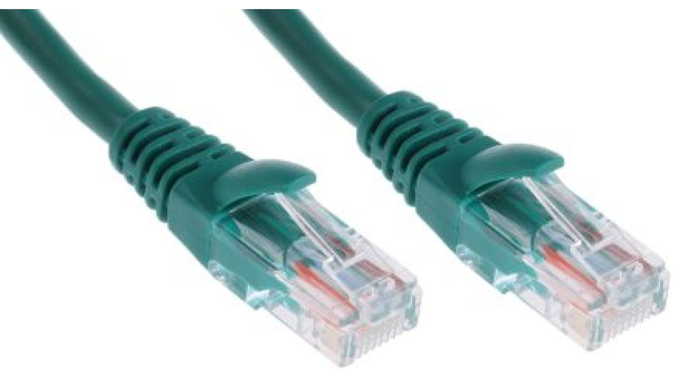 Kabel kat. 5e U/UTP Zielony 1m