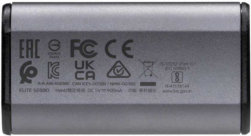 Adata Dysk zewnętrzny SSD SE880 2TB USB3.2A/C Gen2x2 Szary