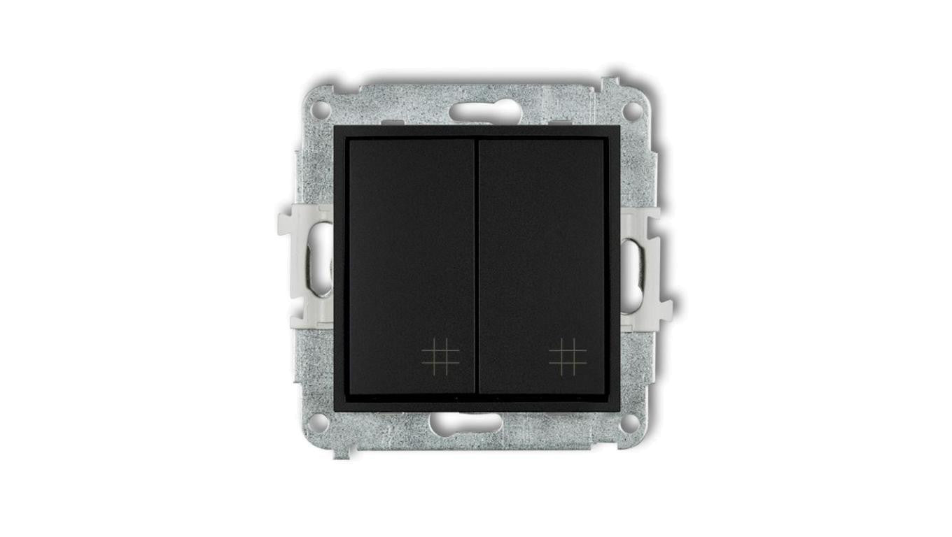ICON Mechanizm łącznika podwójnego krzyżowego czarny mat 12IWP-66