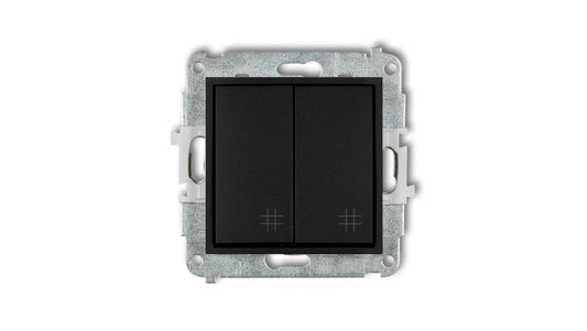 ICON Mechanizm łącznika podwójnego krzyżowego czarny mat 12IWP-66