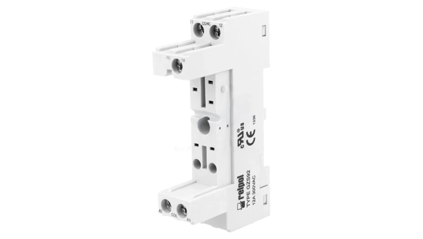 Podstawka PIN: 5 12A 300VAC na panel,na szynę DIN -40...70C GZS92