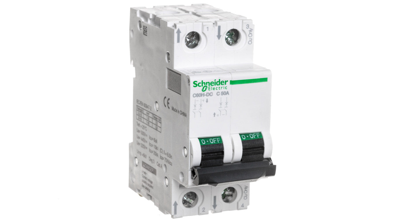 Wyłącznik nadprądowy 2P C 50A DC C60H-DC Acti9 A9N61538