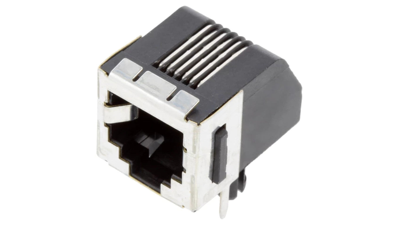 Gniazdo RJ12 6-PIN Kat 3 ekranowane,niskoprofilowe na PCB 5555140-1