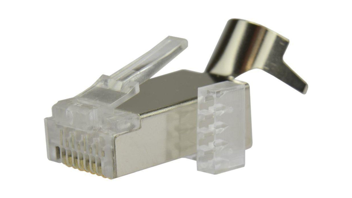 Wtyk modularny RJ45 8P8C kat.6A, kat.7 ekranowany FTP NEKU WORECZEK 10szt.