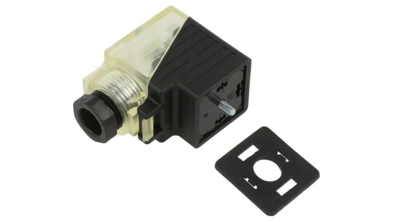 Złącze zaworowe, wtyk format A, 18mm żeńskie -PIN 3 kątowe 90 7000-29001-0000000