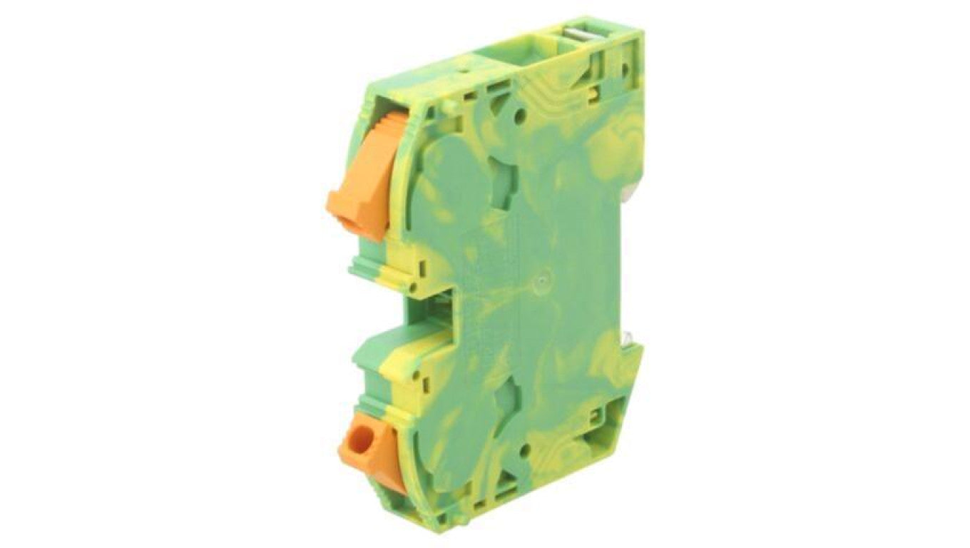 Złączka szynowa, PTPOWER, na szynę DIN, PowerTurn, żółto-zielony 3212066