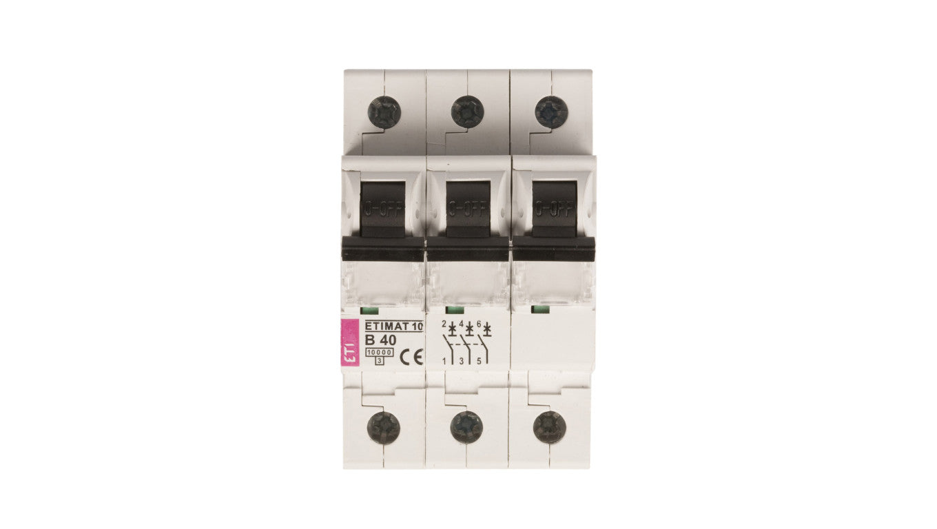 Wyłącznik nadprądowy 3P B 40A 10kA AC ETIMAT10 002125720