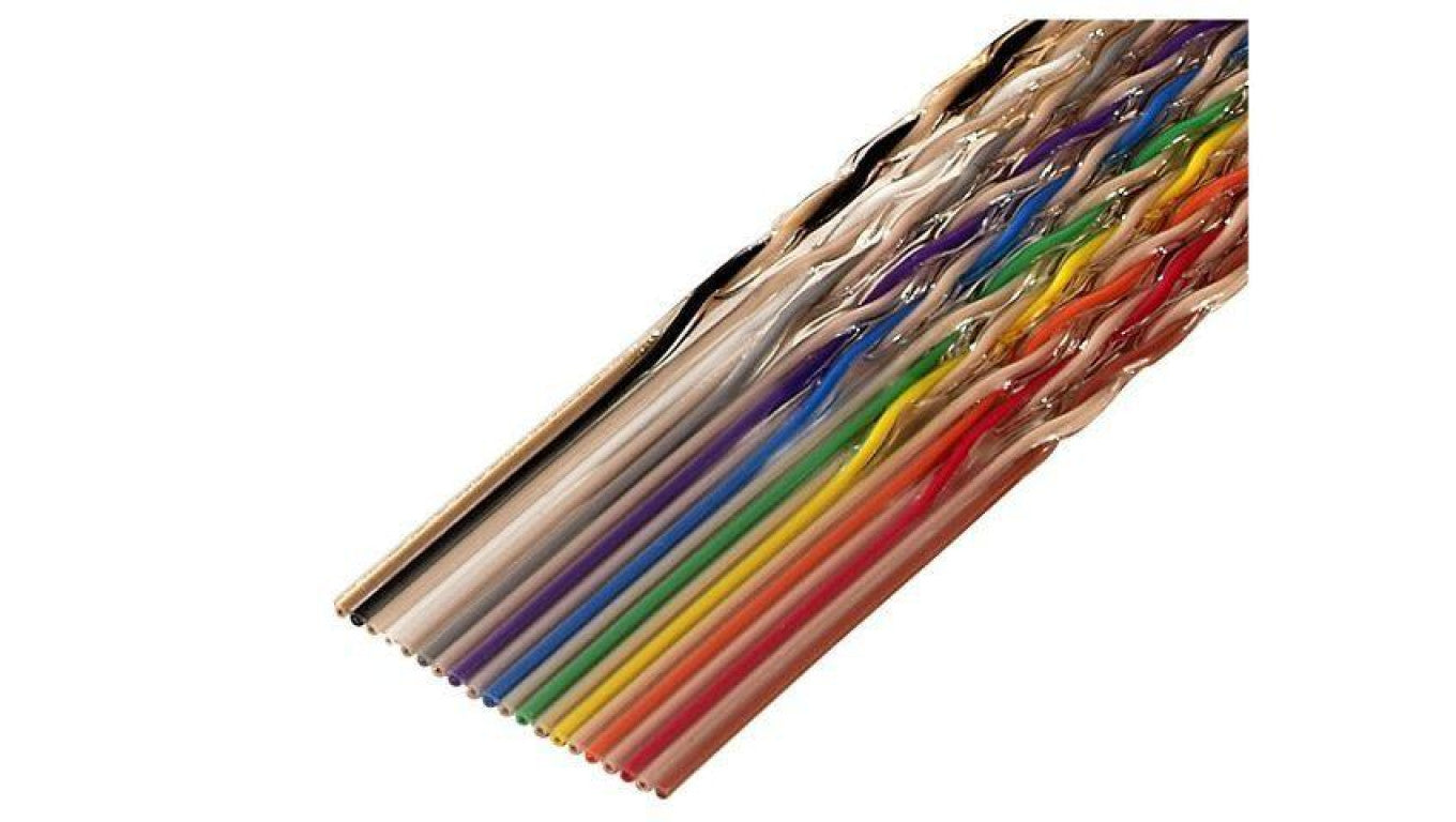 Przewód o dł 30,5m wstążkowy 26x28AWG 1,27mm linka Cu nieekranowany PVC 1700/26SF (100FT)