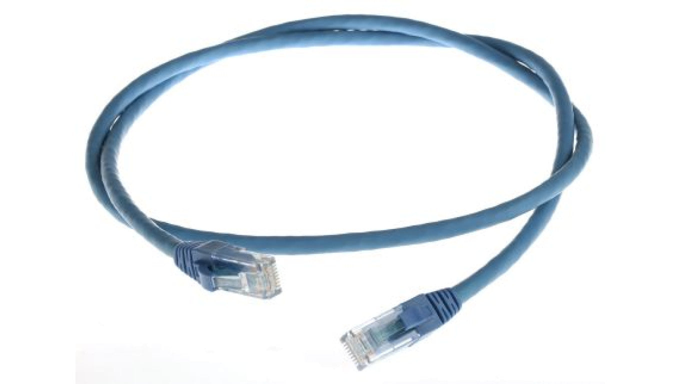 Kabel kategorii 6, Niebieski, Wtyk RJ45/męski RJ45dł.: 1m, mat. koszulki: LSZH