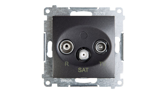 Simon 54 Gniazdo antenowe RD/TV/SAT końcowe antracyt DASK.01/48