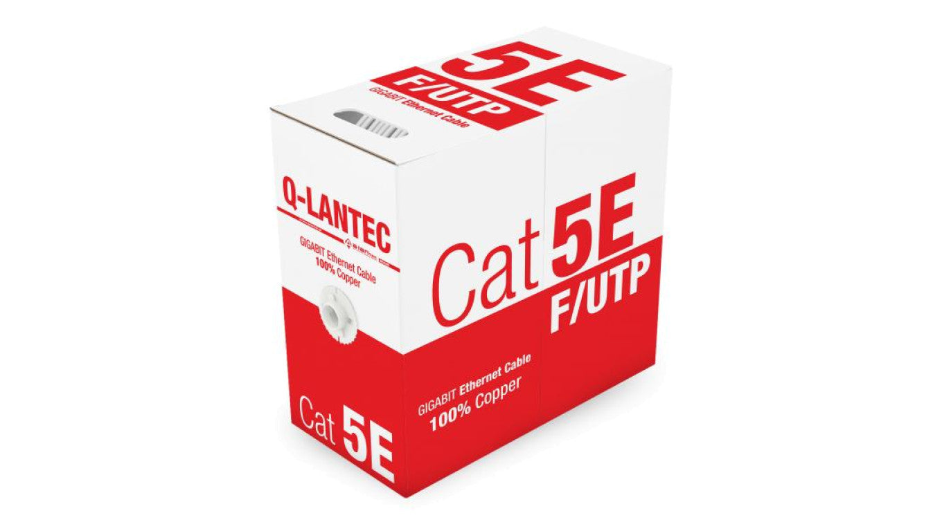 Kabel FTP kat.5e PVC 4PR Eca 305m Q-LANTEC - 10 lat gwarancji - Q-LANTEC
