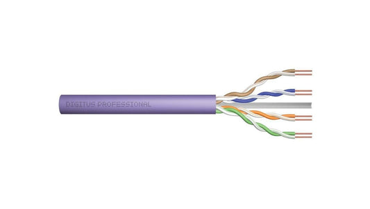Kabel teleinformatyczny U/UTP kat. 6 LS0H drut fioletowy B2ca DK-1616-VH-5 /500m/