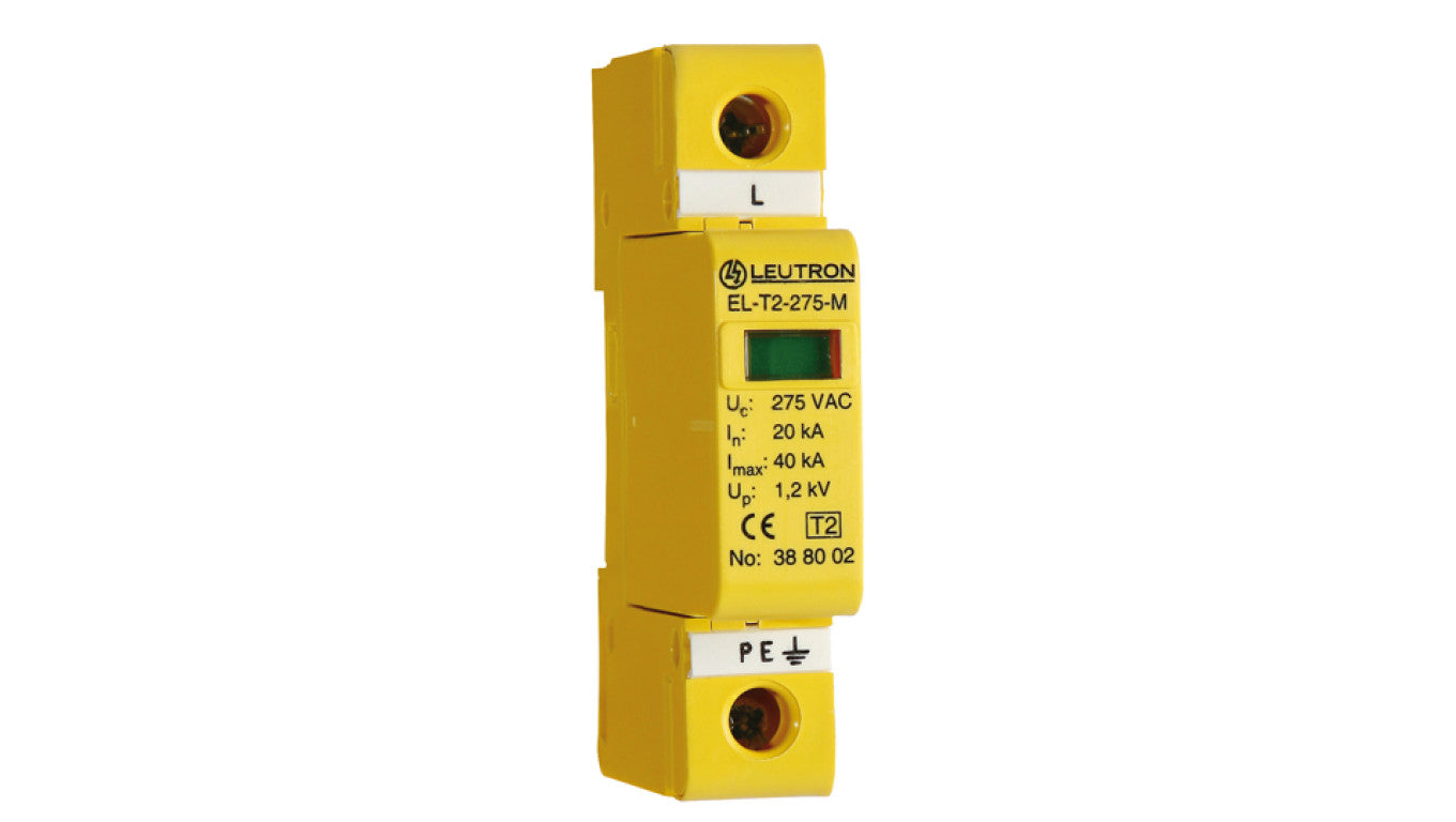 Ogranicznik przepięć Leutron Typ T2 20kA EL-T2/1+0-275 388 193