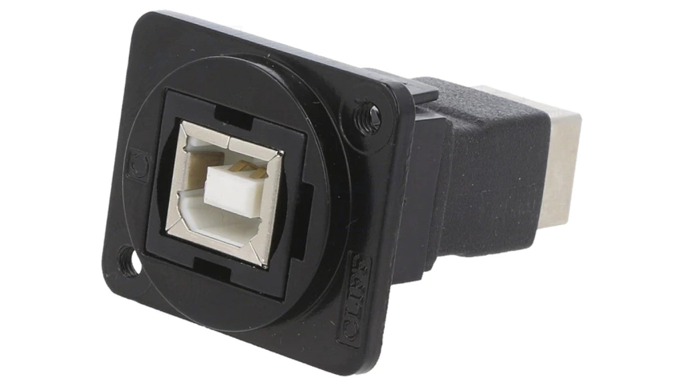 Łącznik USB B - USB B 2.0 FT metal 19x24mm CP30203NM3B