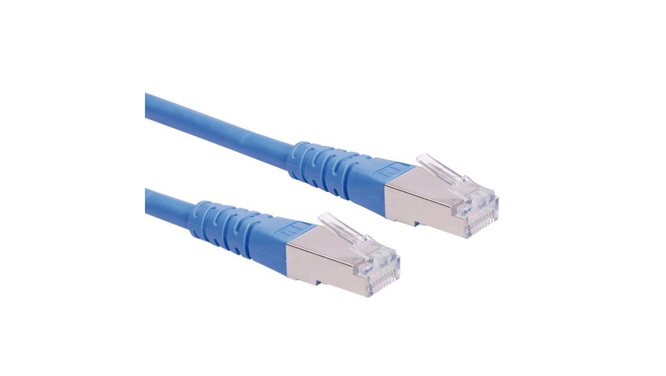 Kabel krosowy ROLINE Cat.6 (klasa E) S/FTP (PiMF), niebieski, 0,3 m