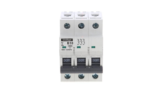 Wyłącznik nadprądowy 3P B 10A 4,5kA AC SCHELINGER A02-G7-3P-B10