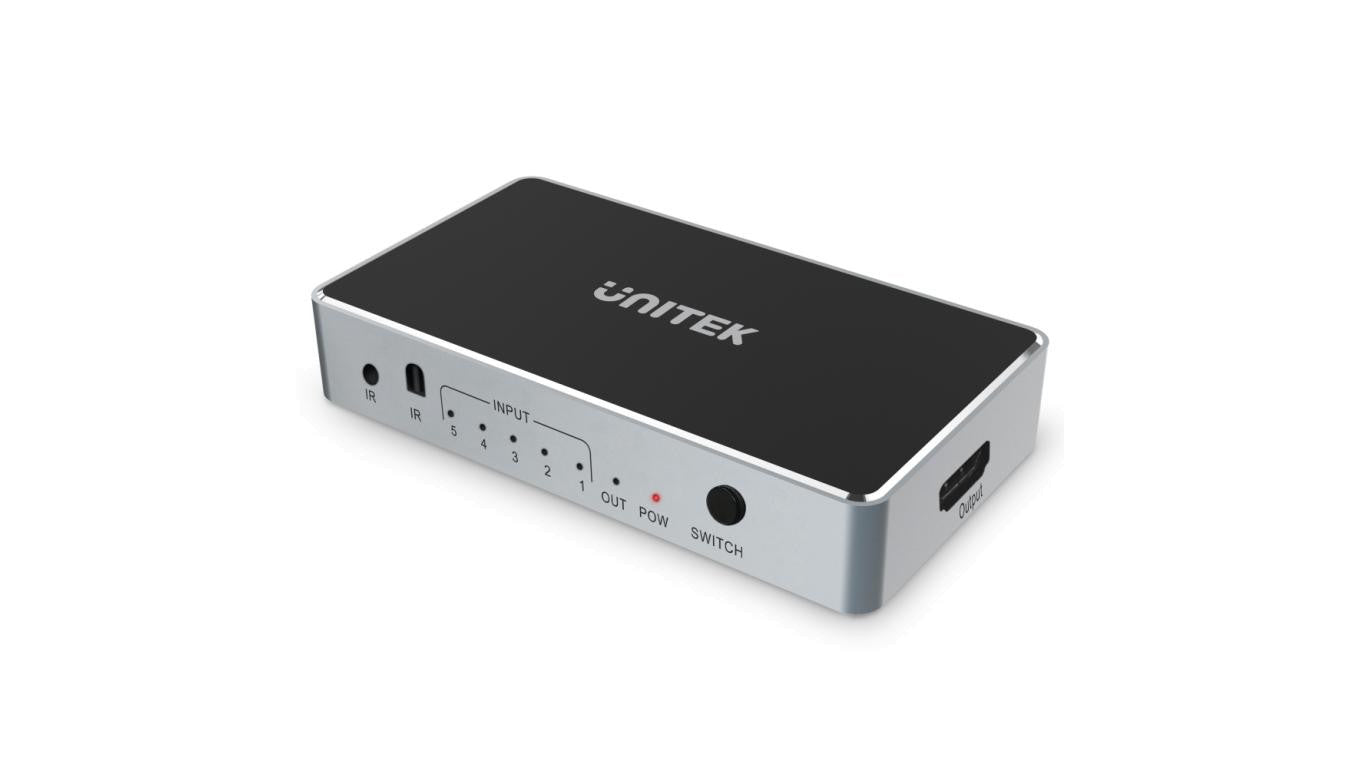 Unitek Przełącznik sygnału HDMI 1.4b 5 IN-1 OUT 4K
