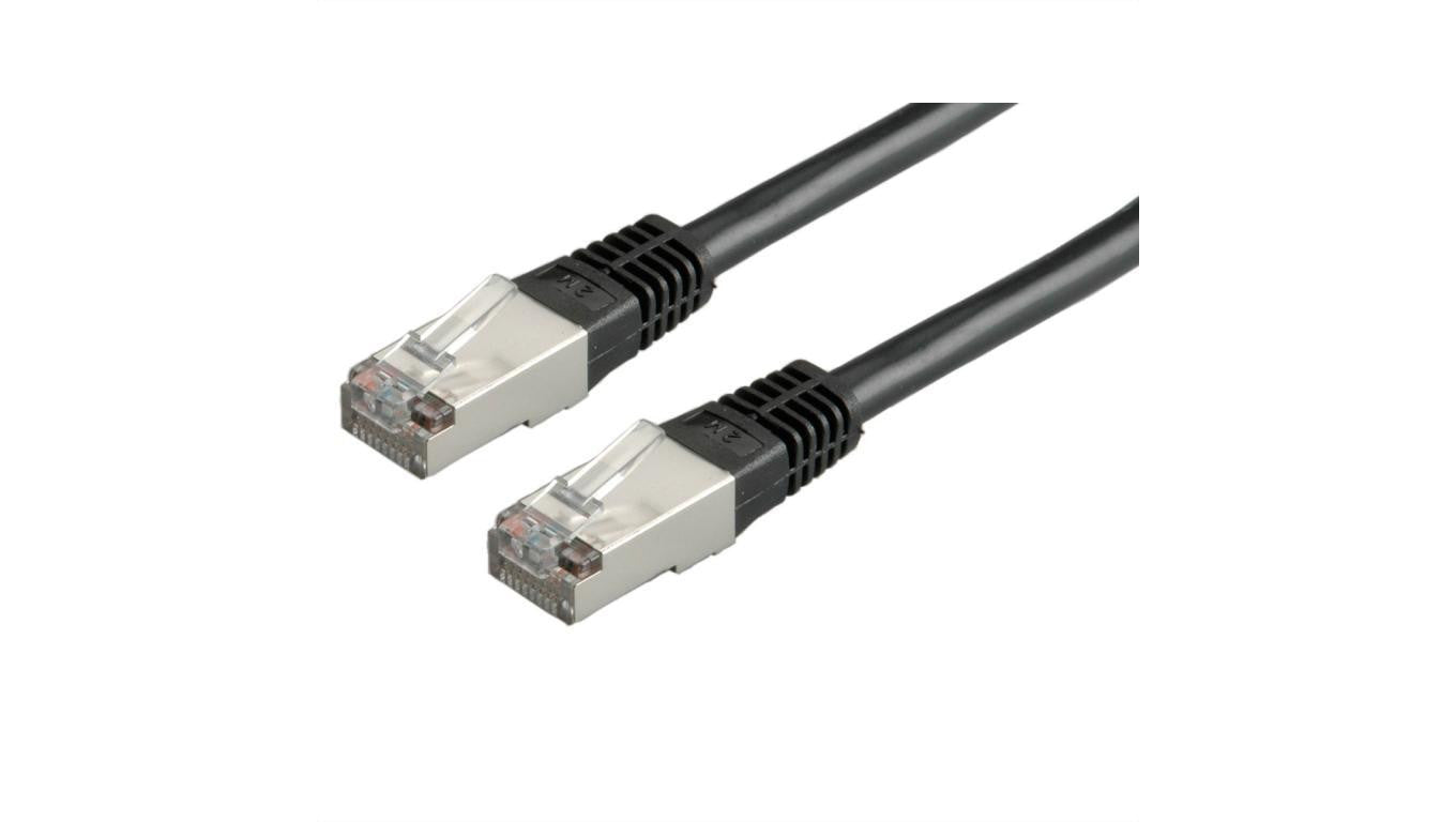 VALUE Kabel krosowy kat. 6 (klasa E) S/FTP (PiMF), czarny, 7 m