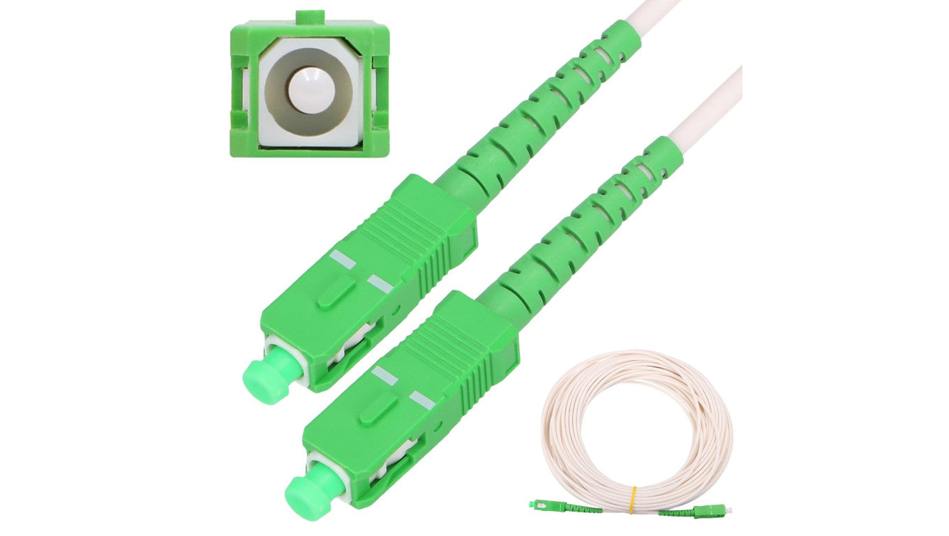 Patchcord LSOH, Jednomodowy, Simplex, G.657A2, 3mm, 10m, biały Extralink SC/APC-SC/APC