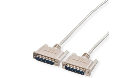 Kabel ROLINE RS232 25pin. M/M, 1,8 m