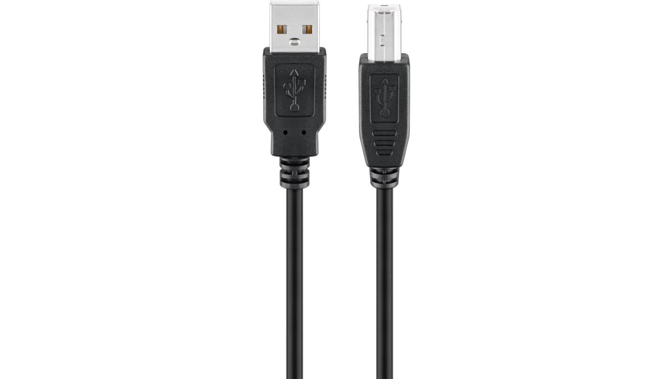Kabel USB 2.0 Hi-Speed, Czarny - Długość kabla 3 m