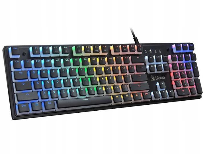 Klawiatura mechaniczna A4TECH BLOODY S520N Pudding Black (BLMS Blue Switch)