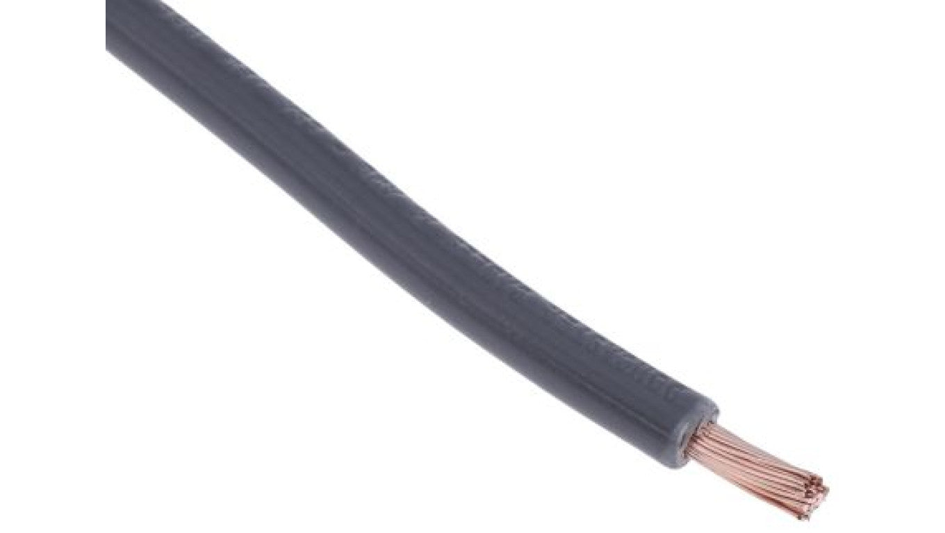 Kabel trzynormowy, dł. 100m 2,5 mm², 30 A, 1 kV DC, 600 V AC, Maks. +105C Szary Zgodność z trzema normami, RS PRO