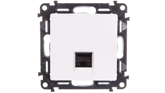 VALENA LIFE Gniazdo komputerowe RJ45 kat.6A STP białe 753148