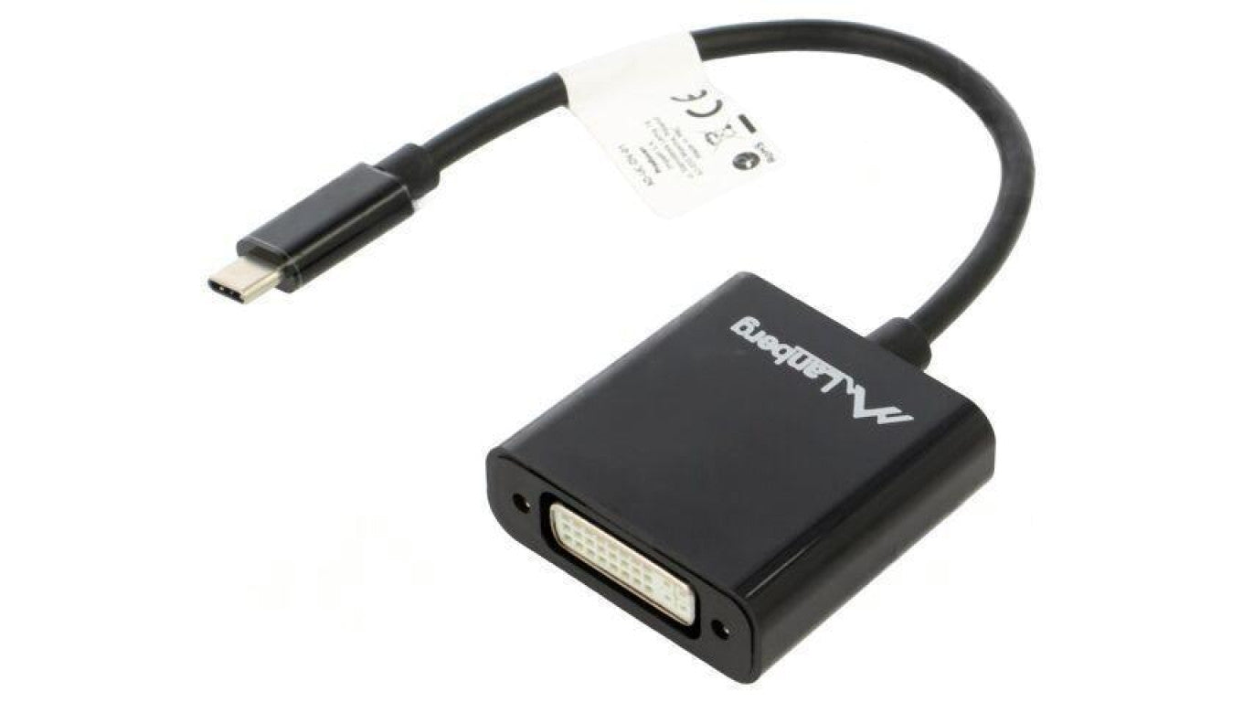 Adapter USB 3.1 DVI-I (24+5) gniazdo,USB C wtyk niklowany AD-UC-DV-01