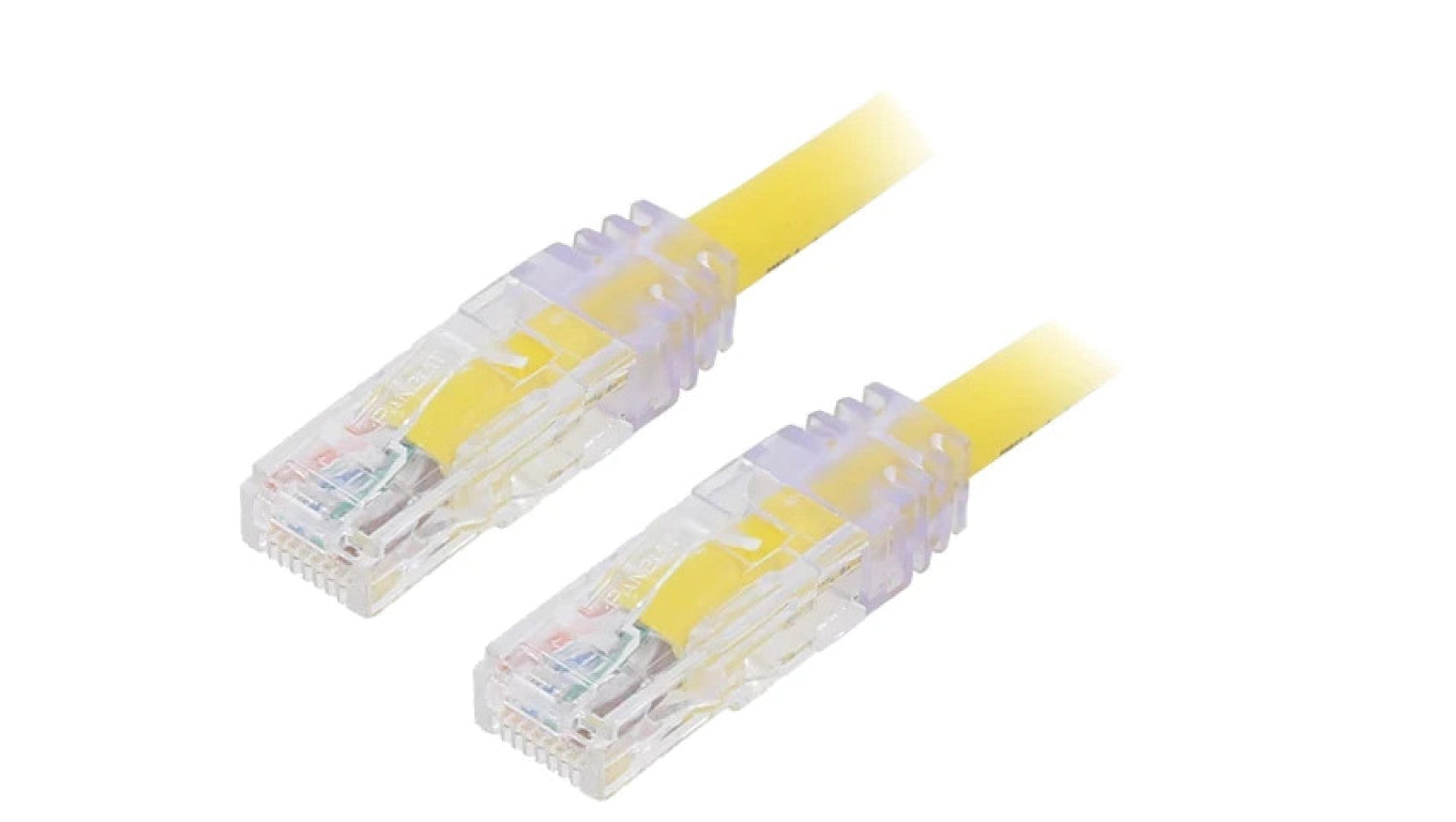 Patch cord TX6A™ 10Gig,U/UTP 6a drut Cu PVC żółty 1m 24AWG UTP6AX1MYL