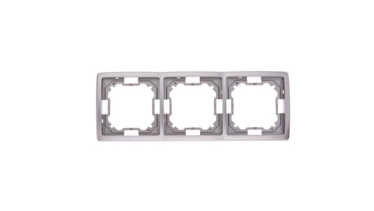 Simon Basic Standard Ramka potrójna uniwersalna stal inox BMR3/21