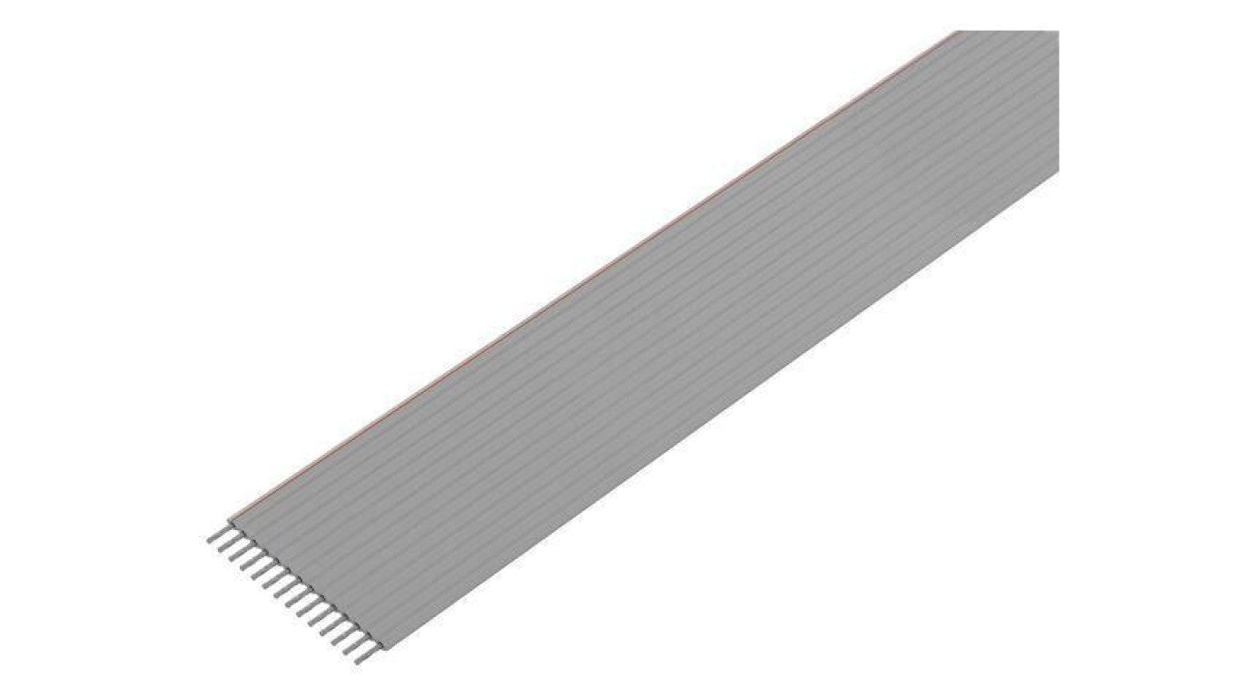 Przewód o dł 30,5m wstążkowy 1,27mm linka Cu nieekranowany PVC szary 3801/12 (100FT)