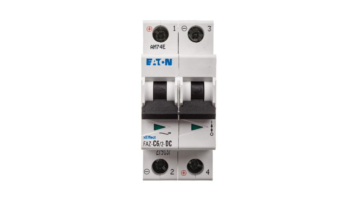 Wyłącznik nadprądowy 2P C 6A 15kA DC FAZ C6/2-DC 279137