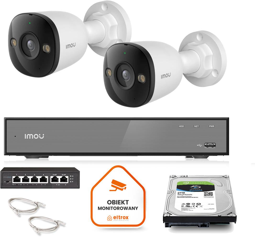 Zestaw monitoringu Imou 2x kamera PS3E-8Q0 8MP POE