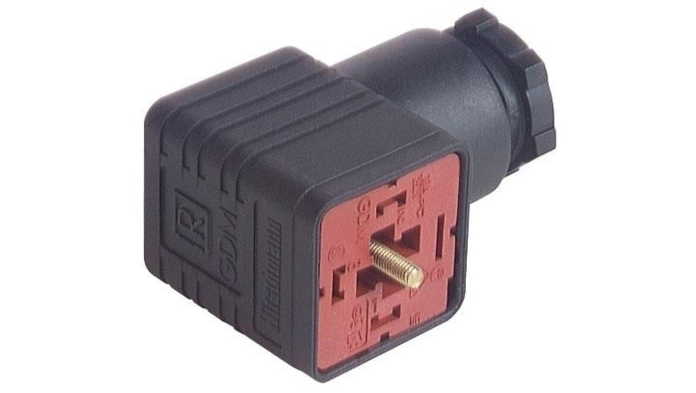 Złącze zaworowe przyłączeniowe do gniazda kabla typ A 4-PINowe 250 V GDM 3012 J UM SCHWARZ