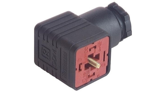 Złącze zaworowe przyłączeniowe do gniazda kabla typ A 4-PINowe 250 V GDM 3012 J UM SCHWARZ
