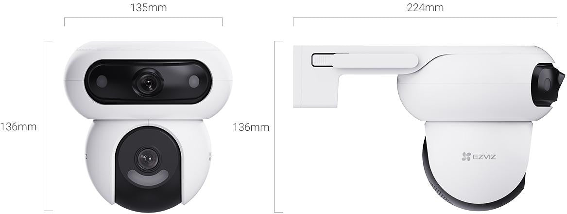 Kamera IP Ezviz HB90 z panelem solarny 8W dual 4MP+4MP Wi-Fi AOV