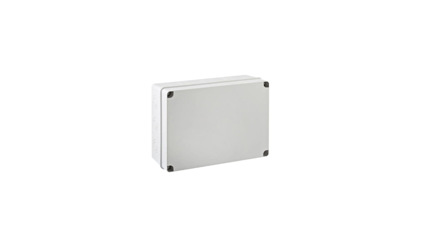 IP65-IP67 Puszka hermetyczna LIGHT 243x333x132 pokrywa pełna, z osłabieniami (12xM40)