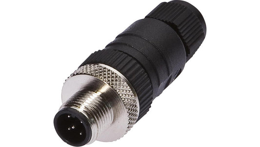 Złącze kablowe Ø3-6,5mm, 4A, 60V, -25-90C, M12 Męskie 5-PIN, IP67, PBT VK003029
