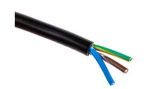 Sieciowy kabel zasilający 3 Core Polichlorek winylu PVC Sheath Czarny 5.2 → 6.7mm od , 300 V