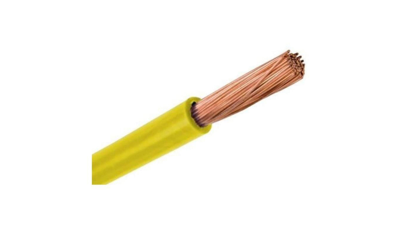 Przewód instalacyjny H07V-K / LgY 4 500V żółty linka giętka Helukabel 100m