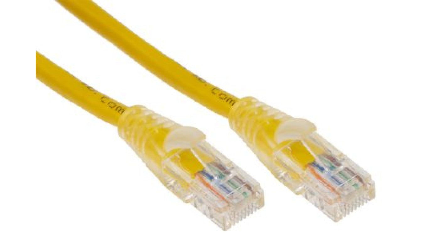 Kabel kat. 5e U/UTP Żółty 2m