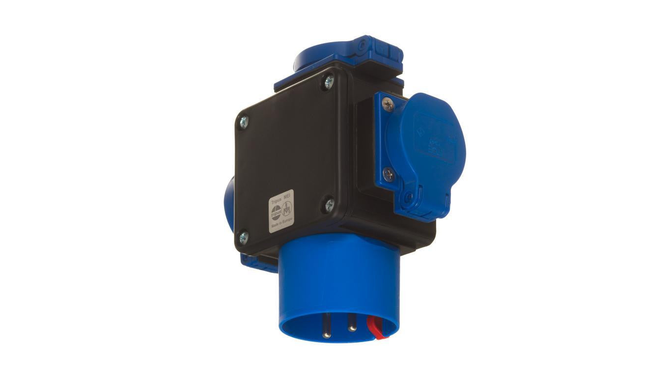 Rozdzielacz prądu 2P+Z 16A - 3x 2P+Z 16A IP44 20P3167