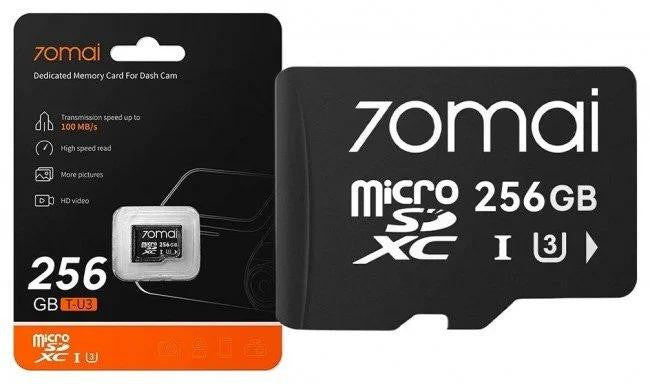 Wideorejestrator 70mai X800 Omni 4K/GPS/WiFi Dual czarny + karta SD 70mai 256GB