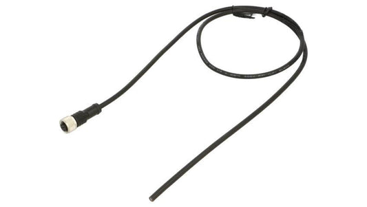 Złącze M12, żeńskie, PIN:4, wtyk, proste, 250V M12A-04BFFM-SL8D01