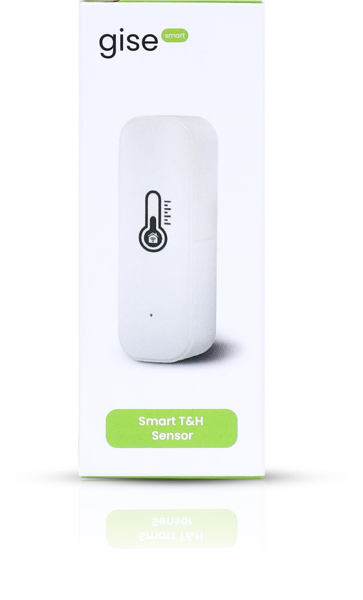 GISE Smart Czujnik temperatury i wilgotności Wi-Fi Biały | Tuya | GTHS-WF-01-W