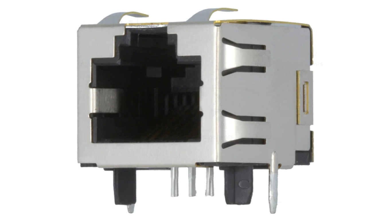 Gniazdo RJ45 8-pin Kat 5 ekranowane Układ 8p8c na PCB THT 1-406541-1